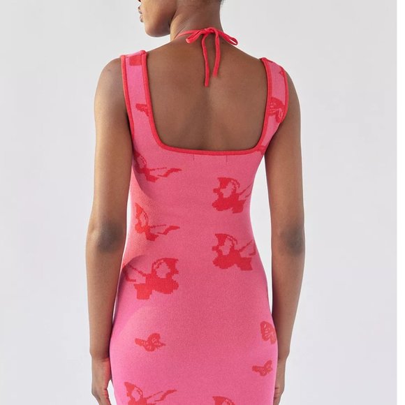 NWT UO Rare Knit Halterneck Mini Dress - Picture 7 of 8